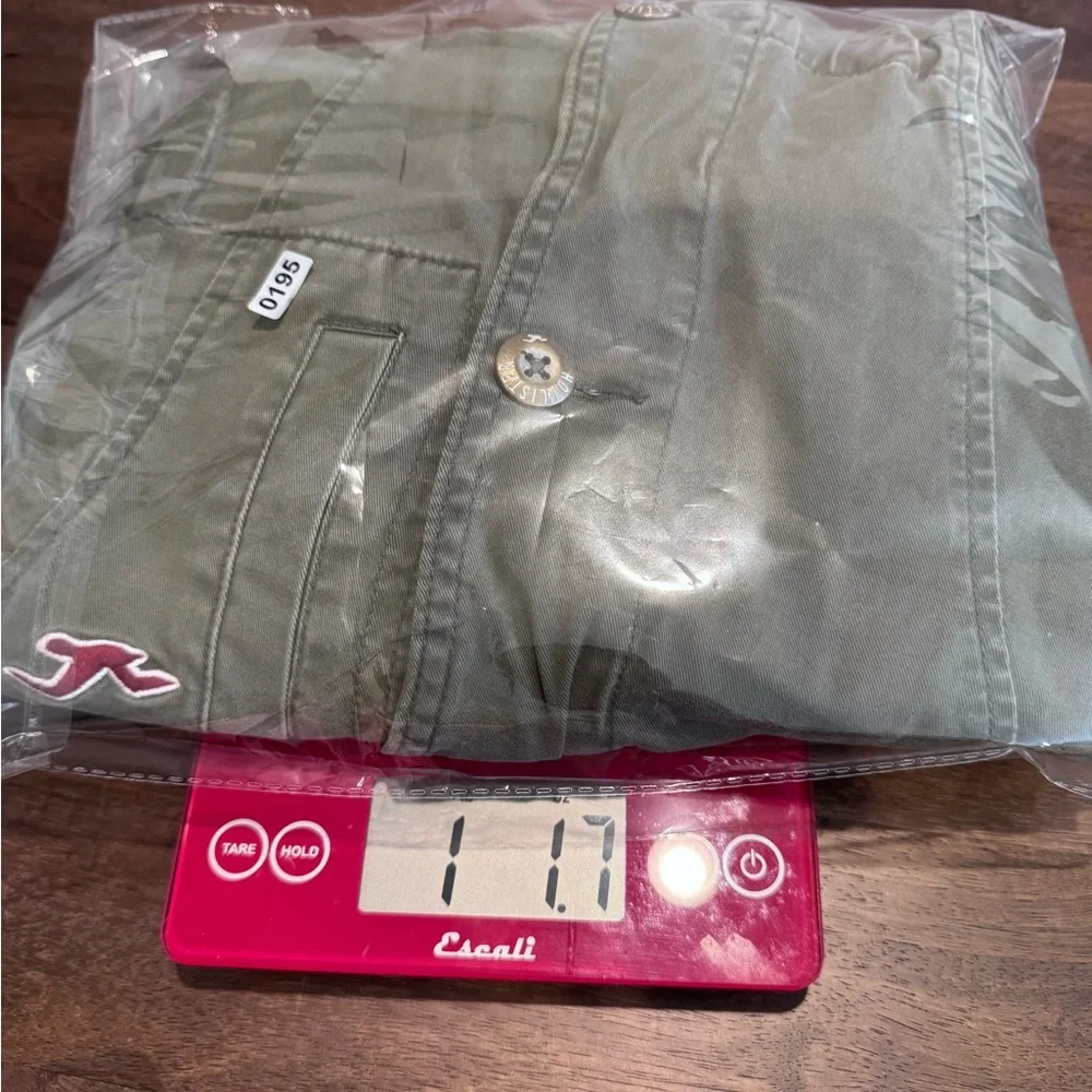 Hollister Women's Utility Jacket in Olive, Size‎ Medium Y2K